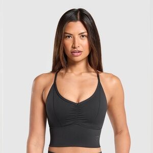 Gymshark Sweat Seamless Longline Sports Bra - Black